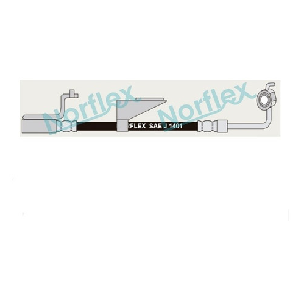 Mangueira Flexível de Freio Dianteiro para Ford Escort e Escort SW - Norflex - 3051