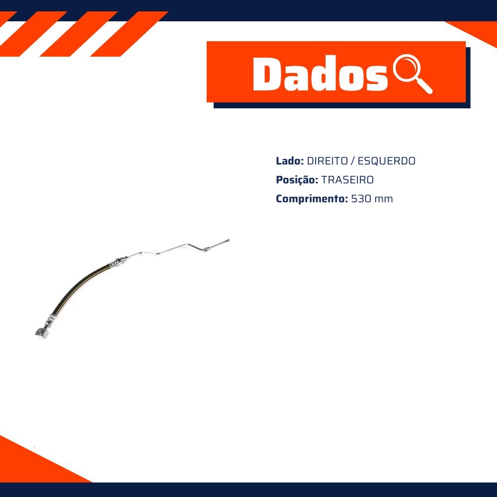 Mangueira Flexível de Freio Traseiro para Ford F-250 - Norflex - 3057