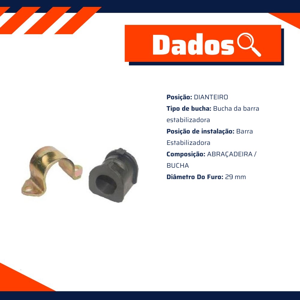 Kit da Barra Estabilizadora Dianteira para Chevrolet S10 e Trailblazer - Kit & Cia - 30653