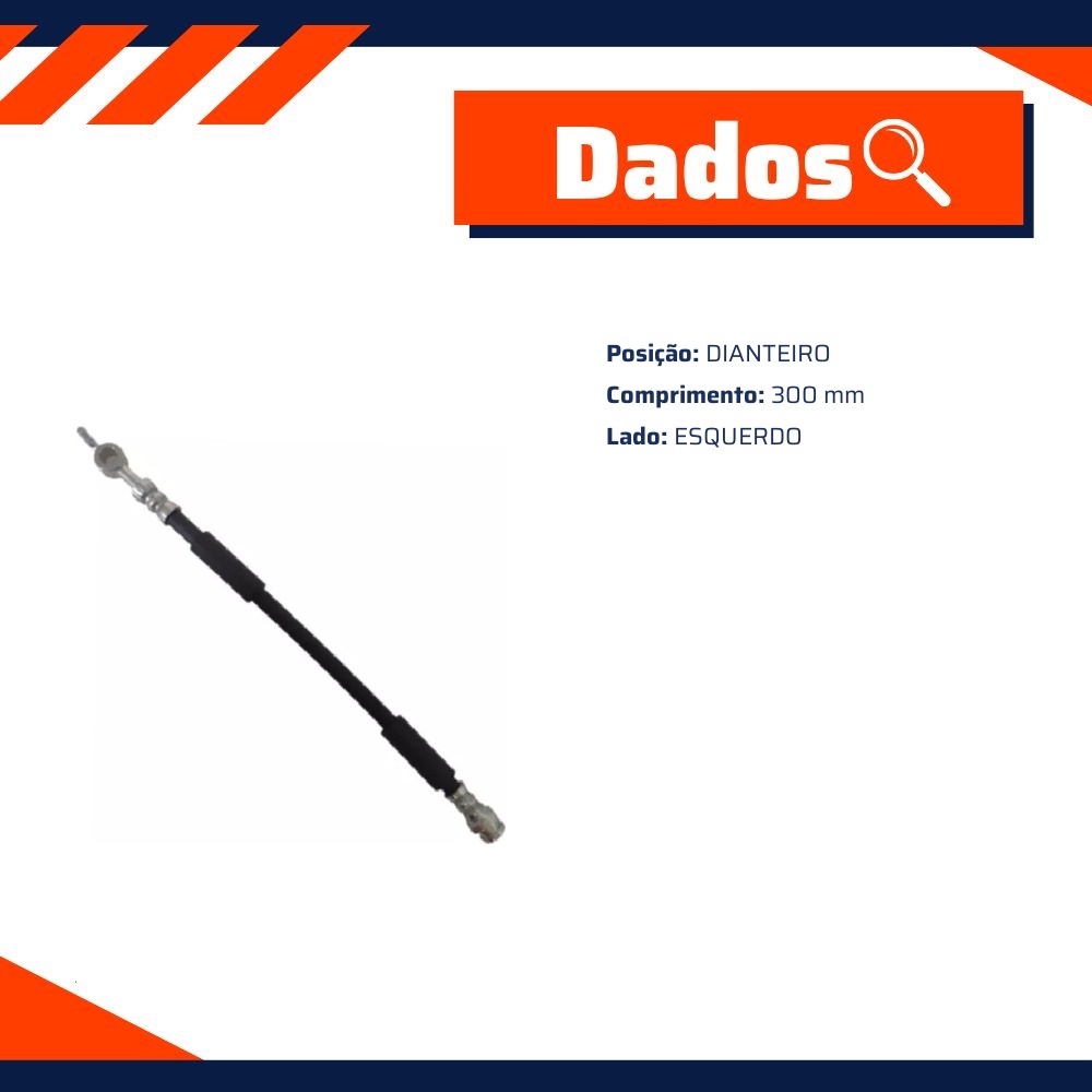 Mangueira Flexível de Freio Dianteiro para Ford Ranger - Norflex - 3116