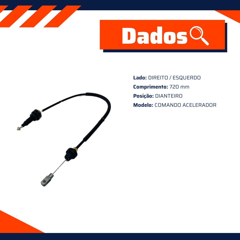Cabo de Comando do Acelerador para Fiat Marea e Marea Weekend - IKS - 3124