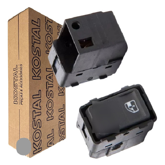 Interruptor Traseiro do Vidro Elétrico para Volkswagen Gol e Parati - Kostal - 3731105