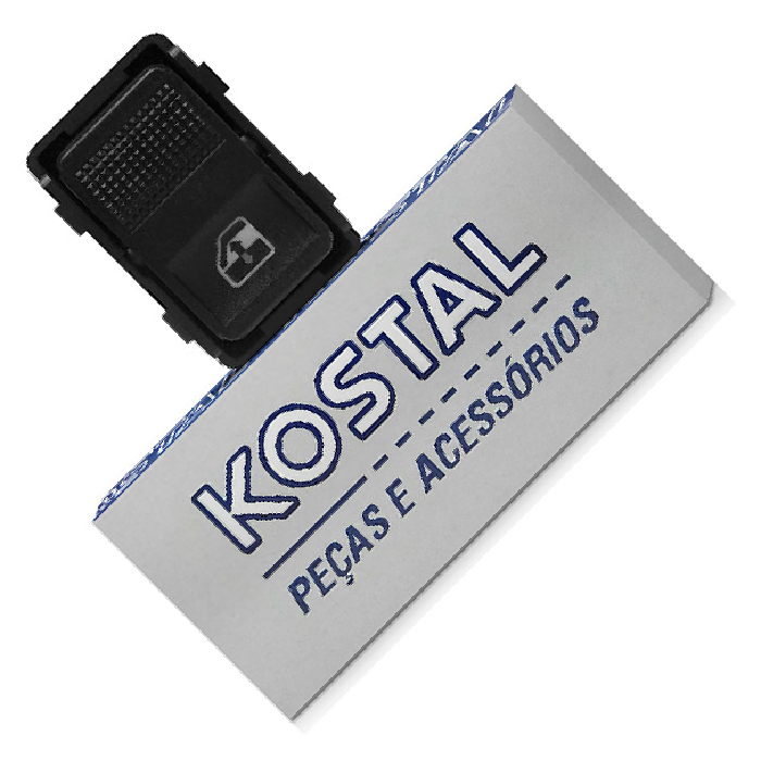 Interruptor Traseiro do Vidro Elétrico para Volkswagen Gol e Parati - Kostal - 3731130