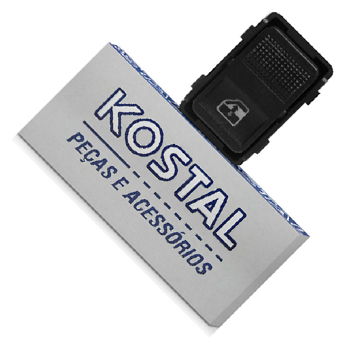 Interruptor Traseiro do Vidro Elétrico para Volkswagen Gol e Parati - Kostal - 3731130