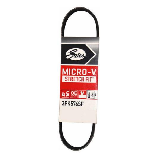 Correia de Acessórios Micro-V Elástica PK para Citroen C3 e Peugeot 208 - Gates - 3PK0576SF