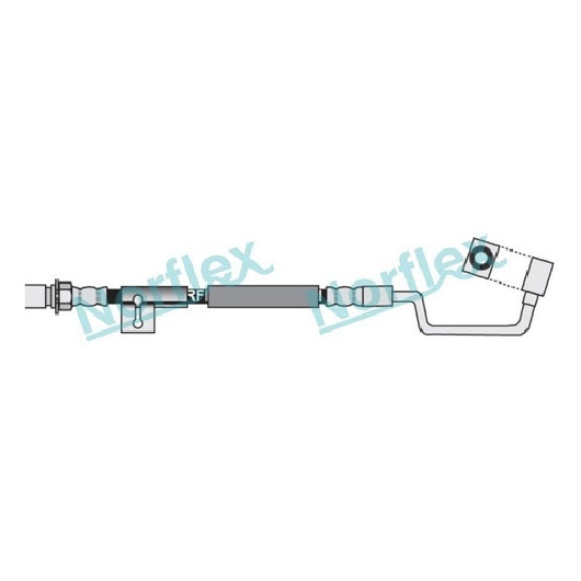 Mangueira Flexível de Freio Dianteiro para Chevrolet Silverado - Norflex - 4072