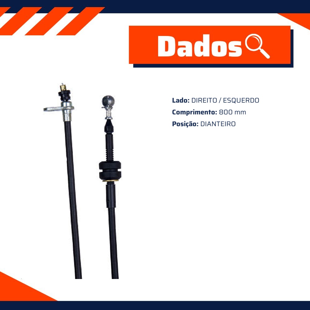 Cabo de Comando do Acelerador para Chevrolet Caravan - IKS - 4119