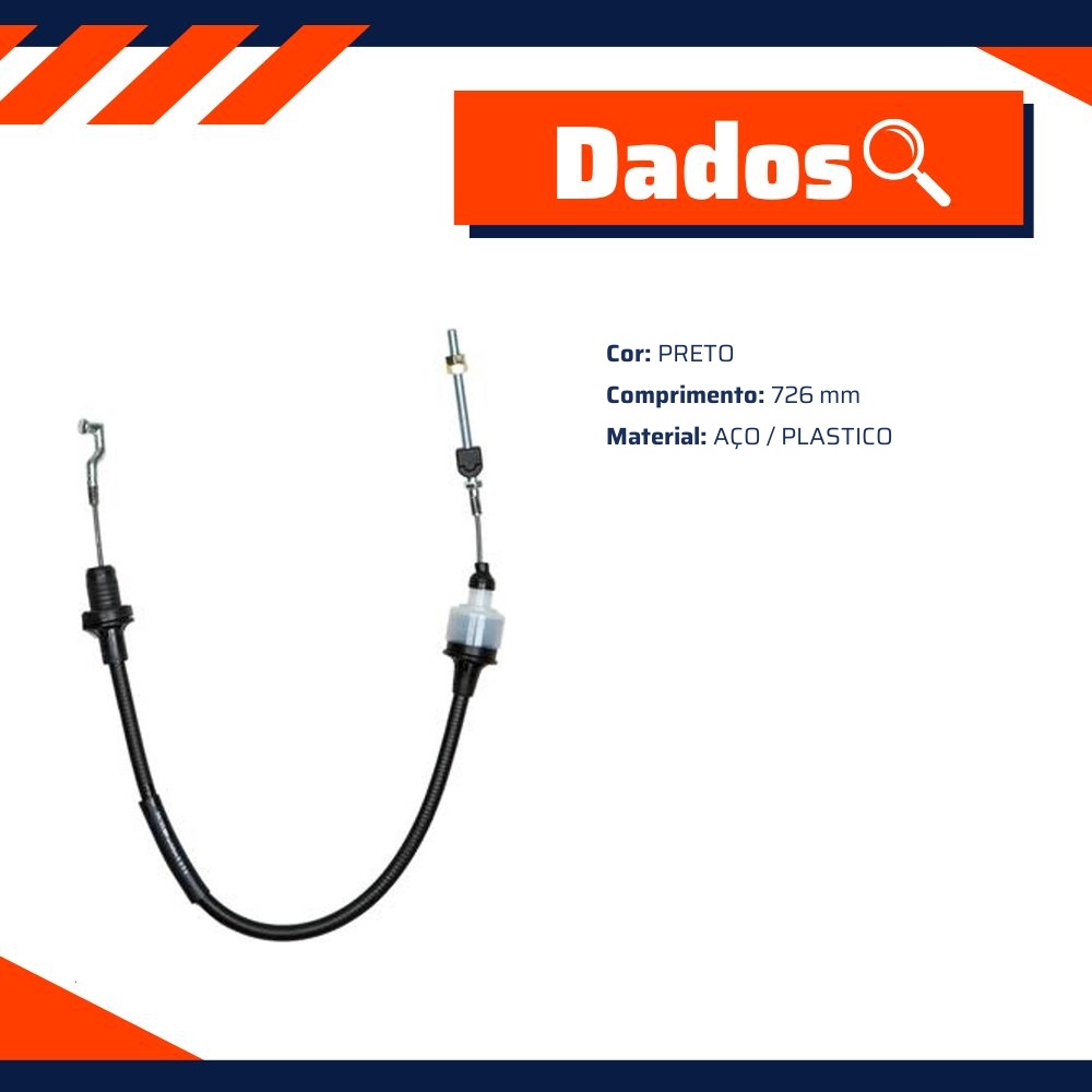 Cabo de Comando da Embreagem - IKS - 4326