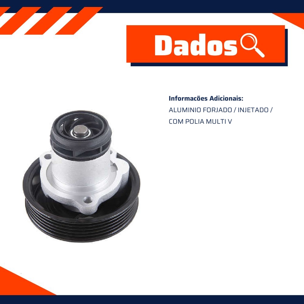 Bomba D'Água para Volkswagen Jetta e Jetta Variant - Indisa - 454502