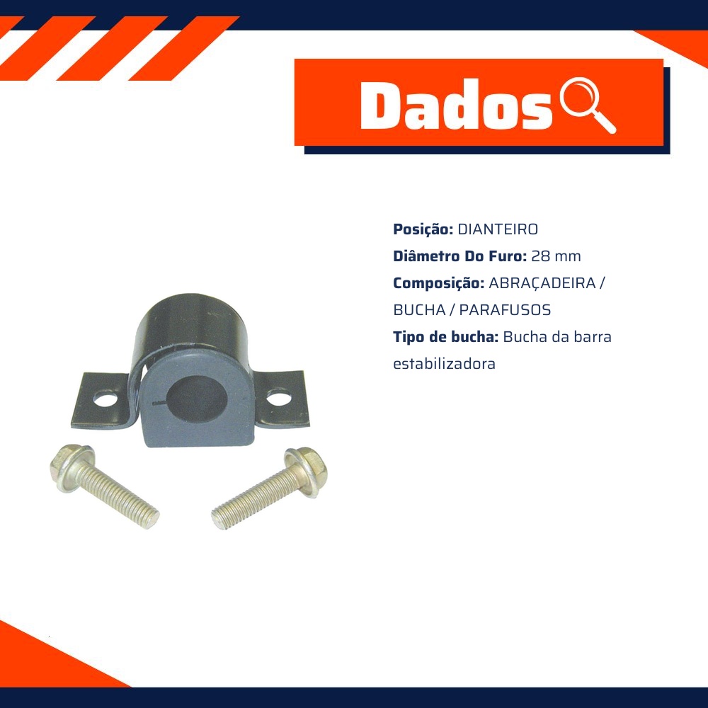 Kit da Barra Estabilizadora Dianteira para Hyundai H 100 - Kit & Cia - 50024