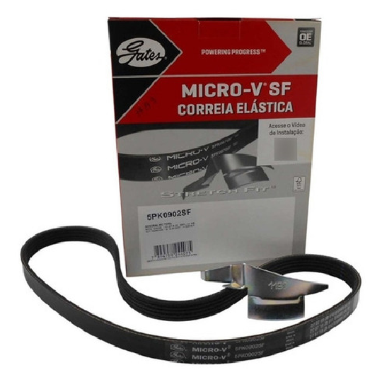 Correia de Acessórios Modelo Micro-V Elástica - GATES - 5PK0902SF