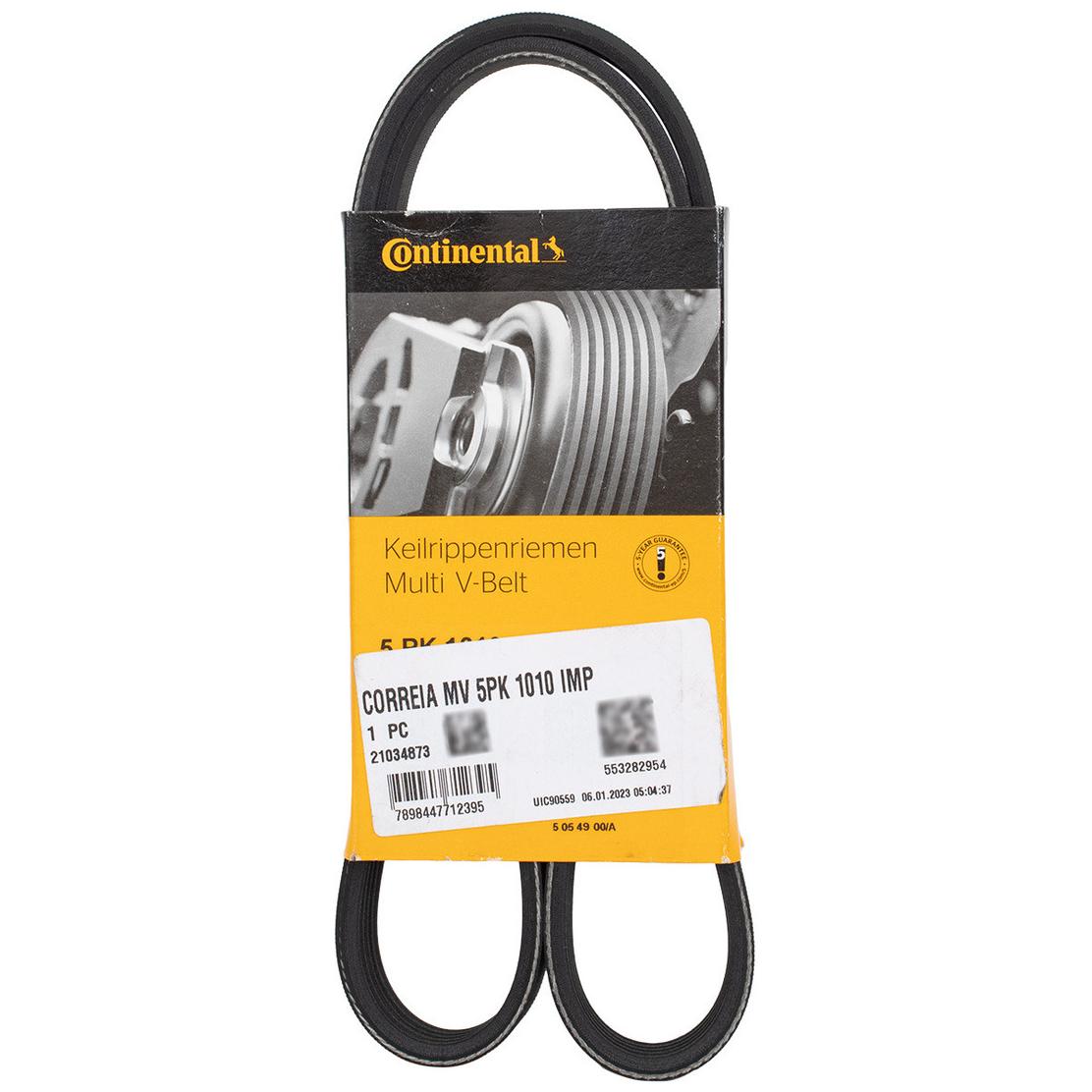 Correia de Acessórios Multi V 5 Lâminas - CONTITECH - 5PK1010