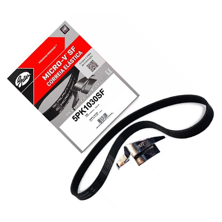 Correia de Acessórios PK 5 Lâminas Modelo Micro V para Chevrolet Onix e Prisma - Gates - 5PK1030SF
