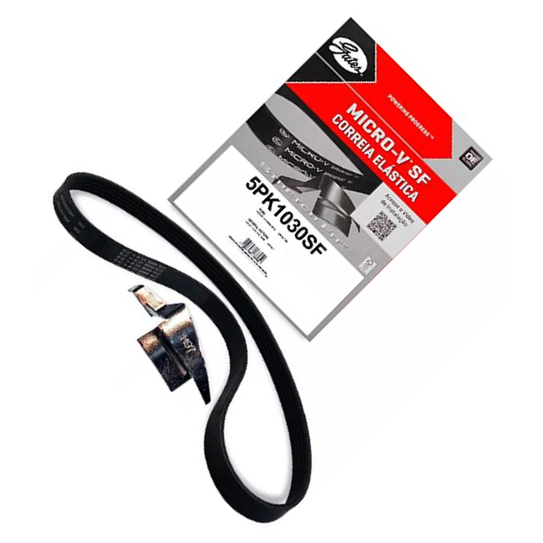 Correia de Acessórios PK 5 Lâminas Modelo Micro V para Chevrolet Onix e Prisma - Gates - 5PK1030SF