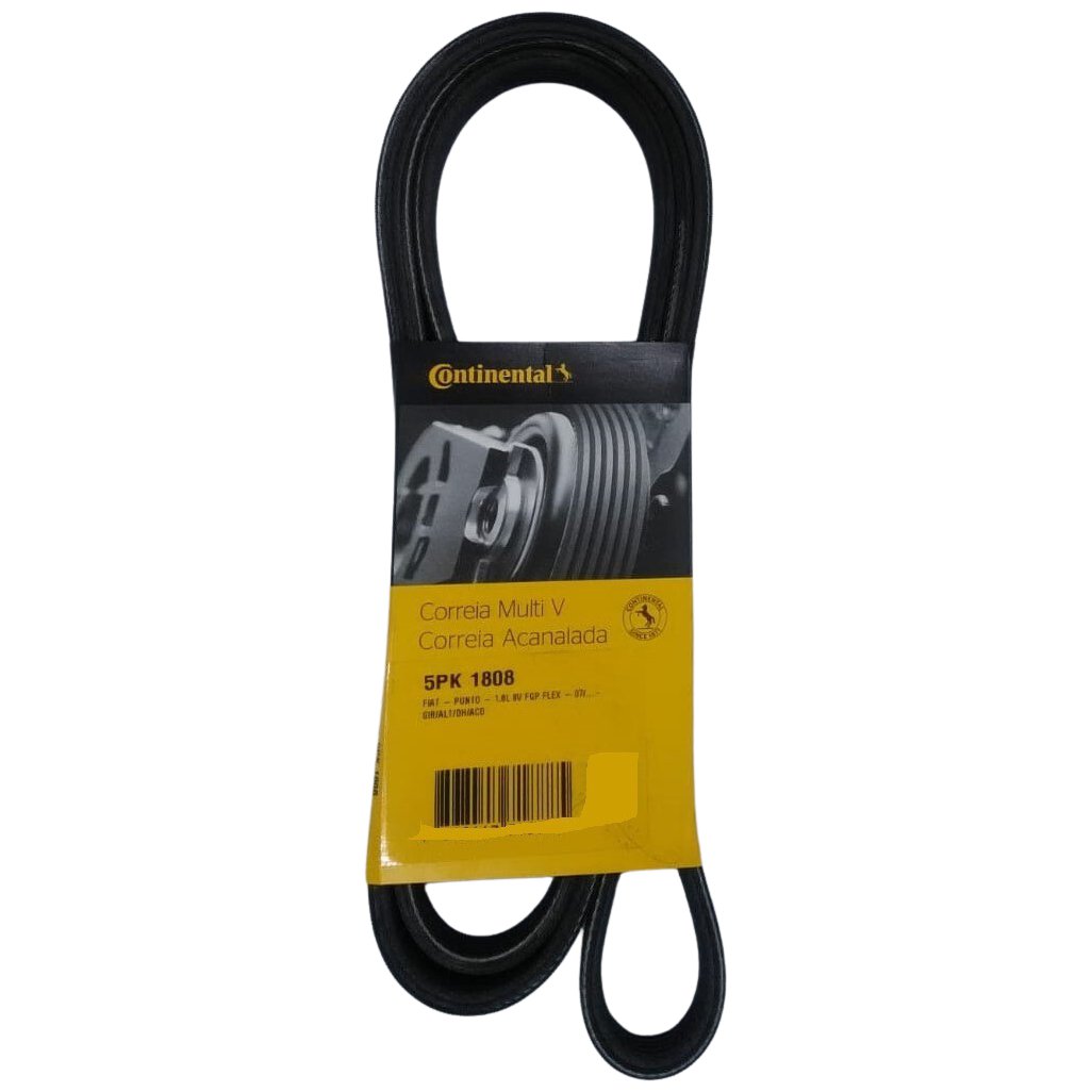Correia de Acessórios 1808mm para Fiat Punto - Continental Contitech - 5PK1808