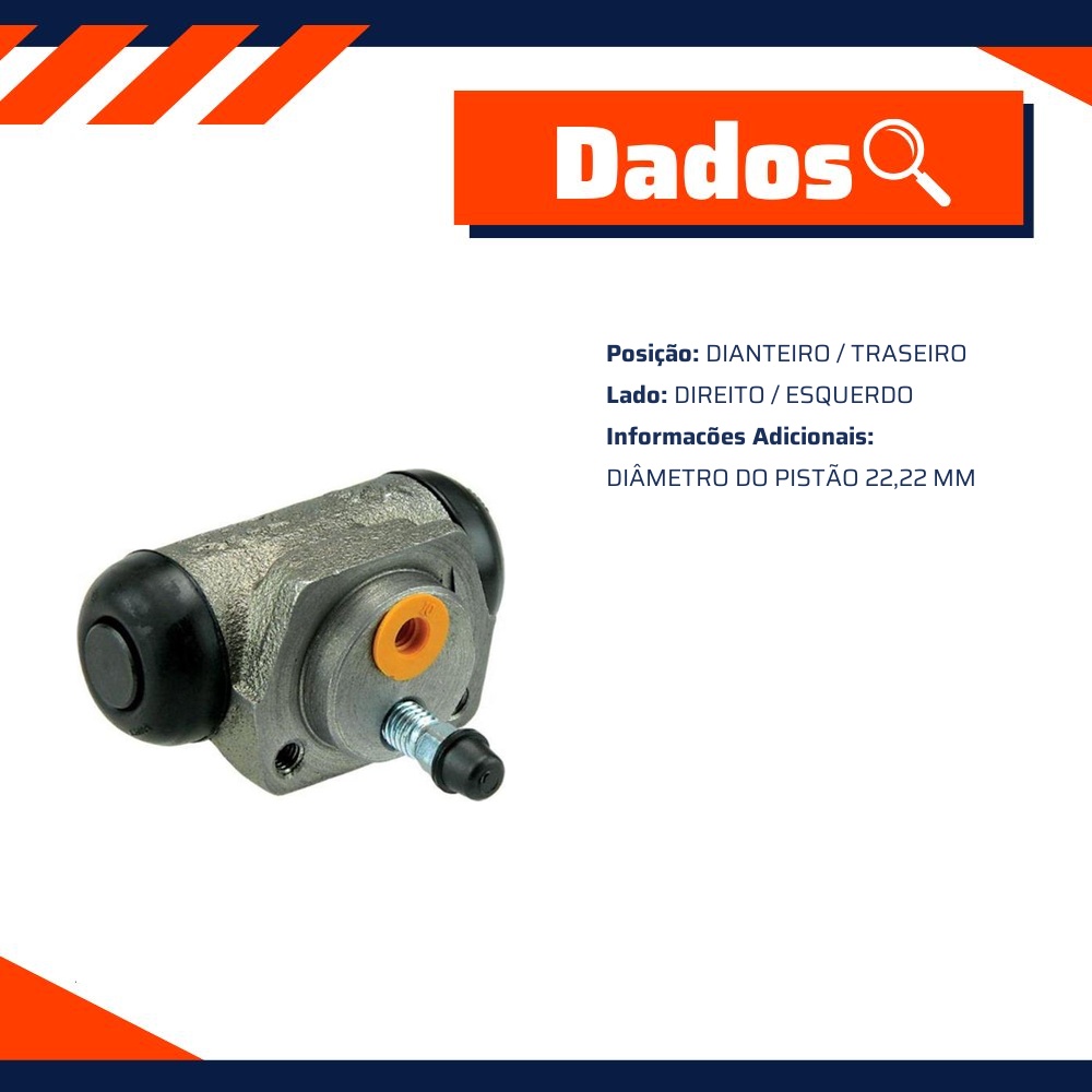 Cilindro de Roda para Ford Courier e Mondeo - ATE - 6263