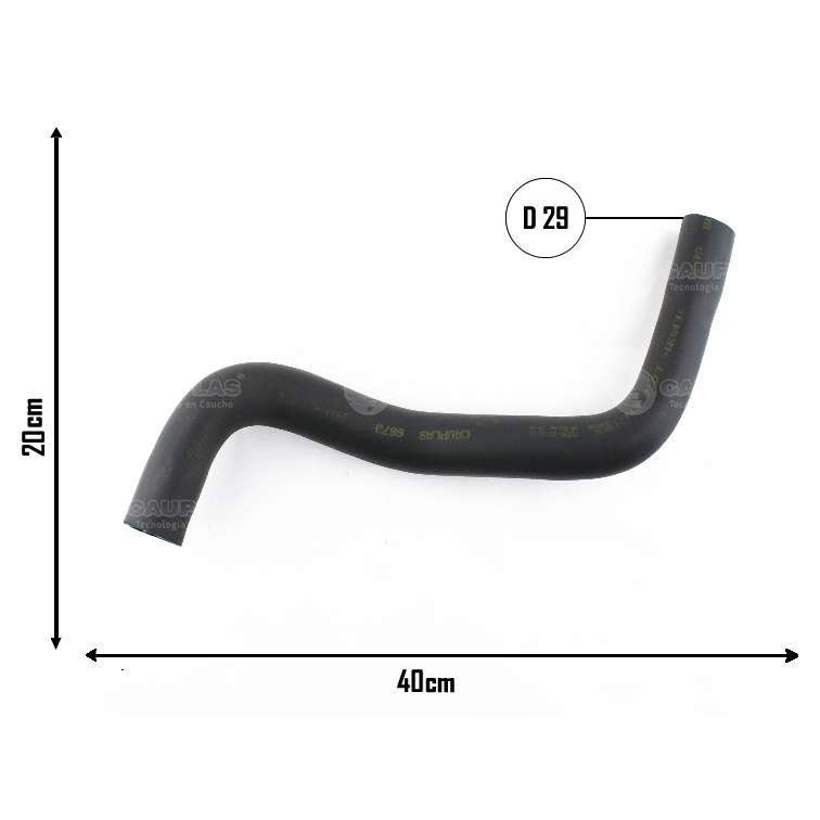 Mangueira do Radiador Superior para Renault CLIO - Cauplas - 6673