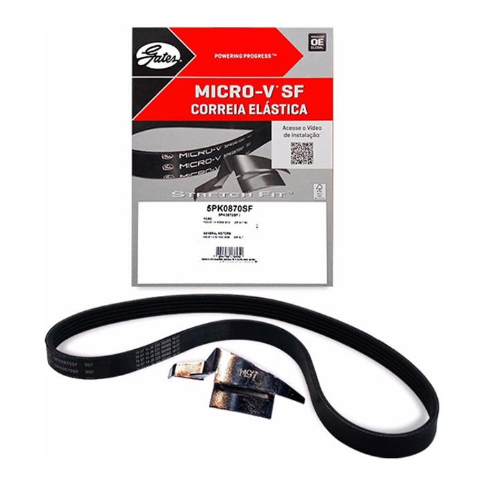 Correia de Acessórios 6 Lamelas 1059mm para Ford Focus - Gates - 6PK1059SF
