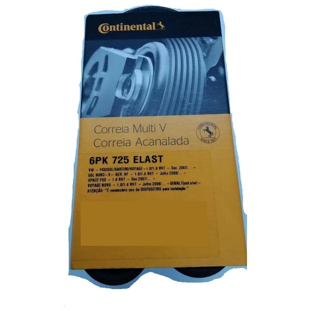 Correia Acessórios Modelo Multi V - Contitech - 6PK725 ELAST
