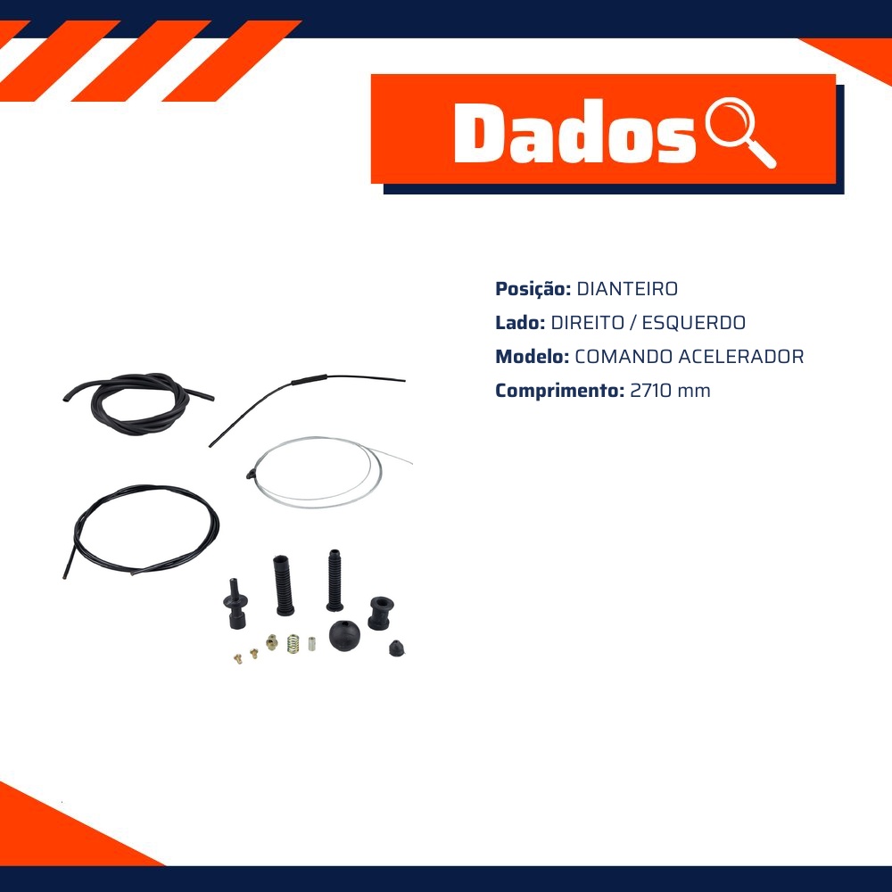 Cabo de Comando do Acelerador para Citroen Xsara Picasso - IKS - 7172