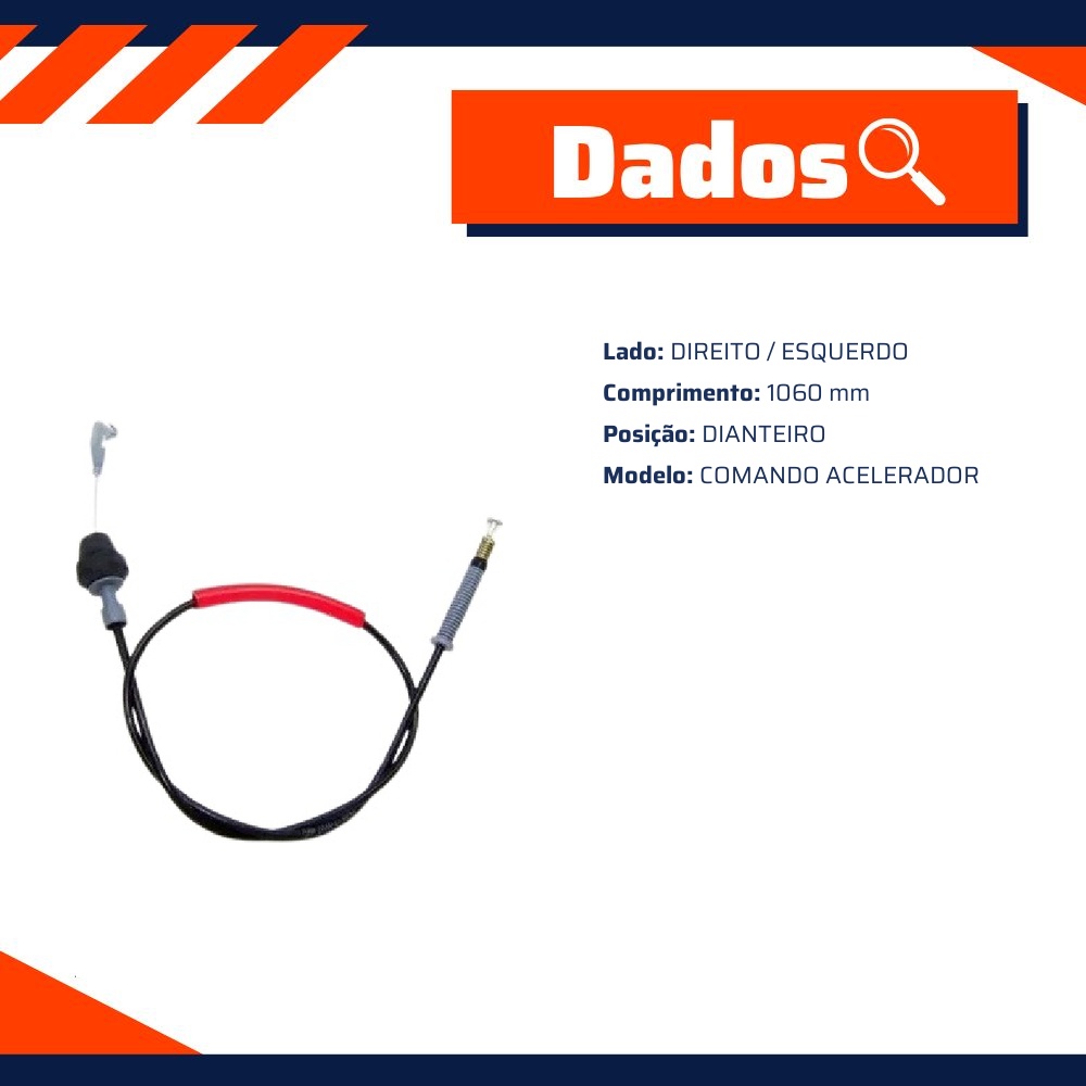 Cabo de Comando do Acelerador para Peugeot Partner - IKS - 7186