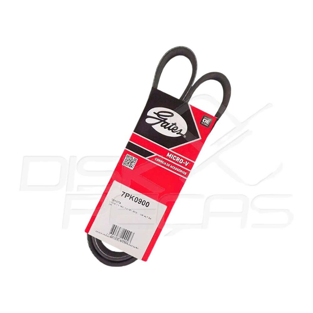 Correia de acessórios Micro V - GATES - 7PK0900