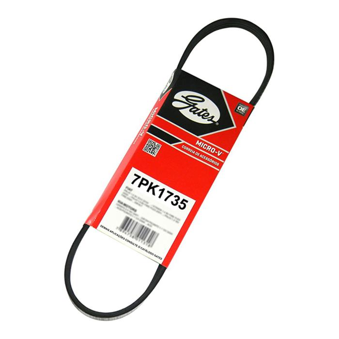 Correia de Acessórios 7 Lâminas 1735mm para Honda CR-V e Nissan Frontier - Gates - 7PK1735