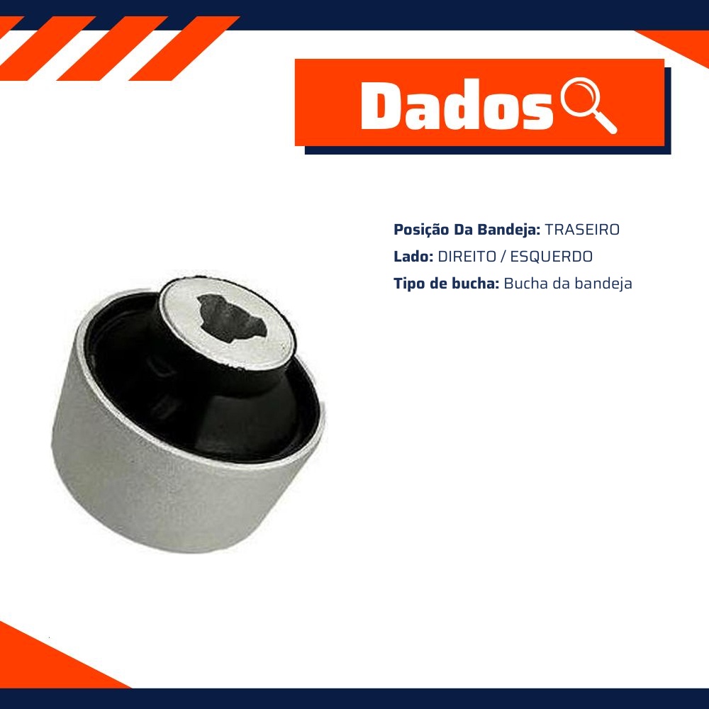 Bucha da Bandeja Dianteira Traseira para Peugeot 208 - Sampel - 8546