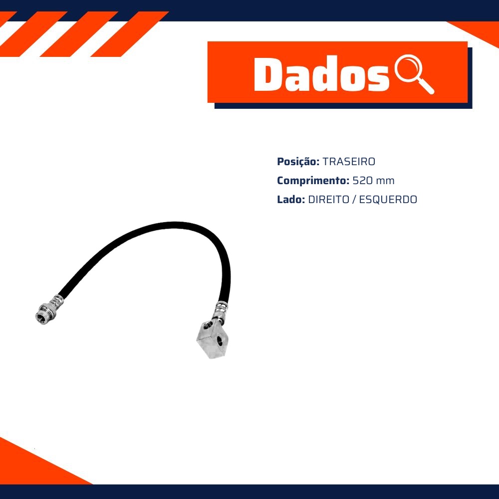 Mangueira Flexível de Freio Traseiro para Nissan Frontier - Norflex - 8700