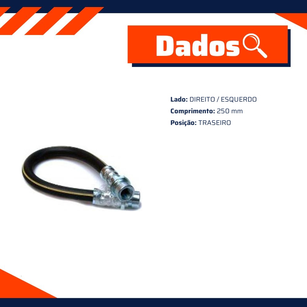 Mangueira Flexível de Freio Traseiro para Chery QQ - Norflex - 9005