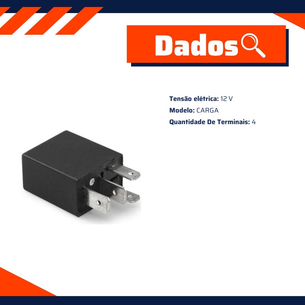 Relê Carga 12V 4 Terminais - MAGNETRON - 90280300