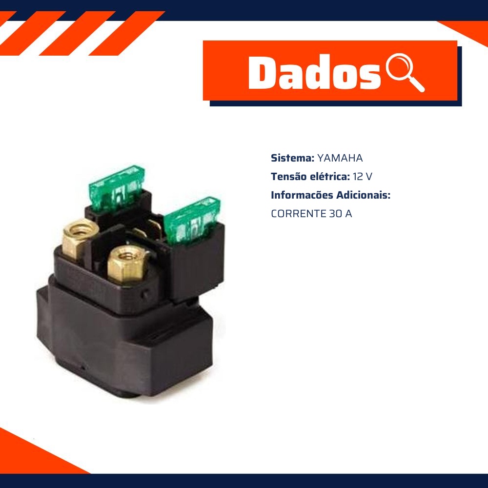 Relê 12V 30A Yamaha - MAGNETRON - 90280510