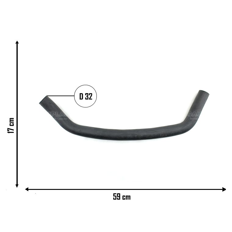 Mangueira do Radiador Superior para Volkswagen Quantum e Santana - Cauplas - 904286