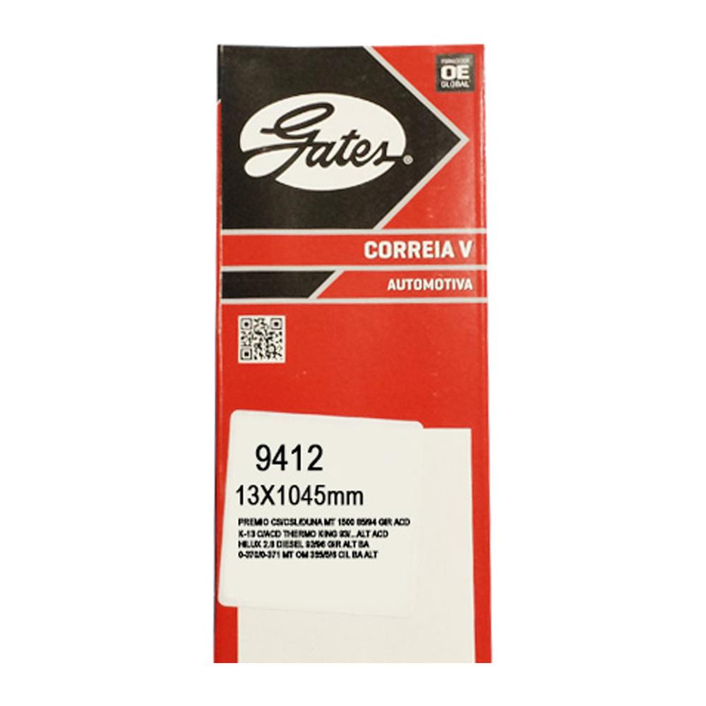 Correia de Acessórios V para Toyota Hilux e Hilux SW4 - Gates - 9412