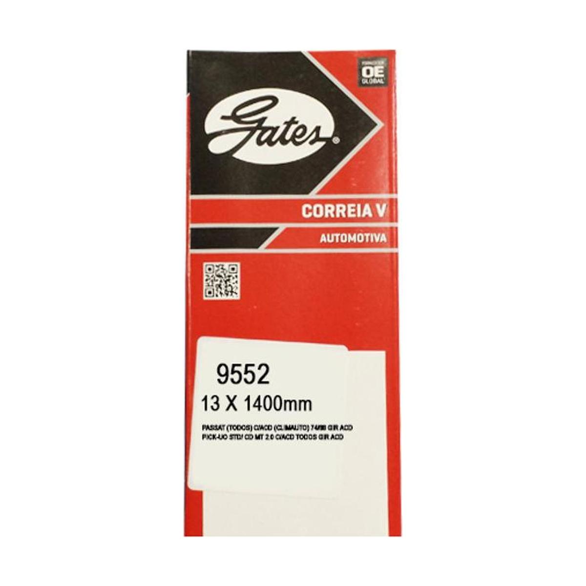 Correia de Acessórios V 13x1395mm - GATES - 9552