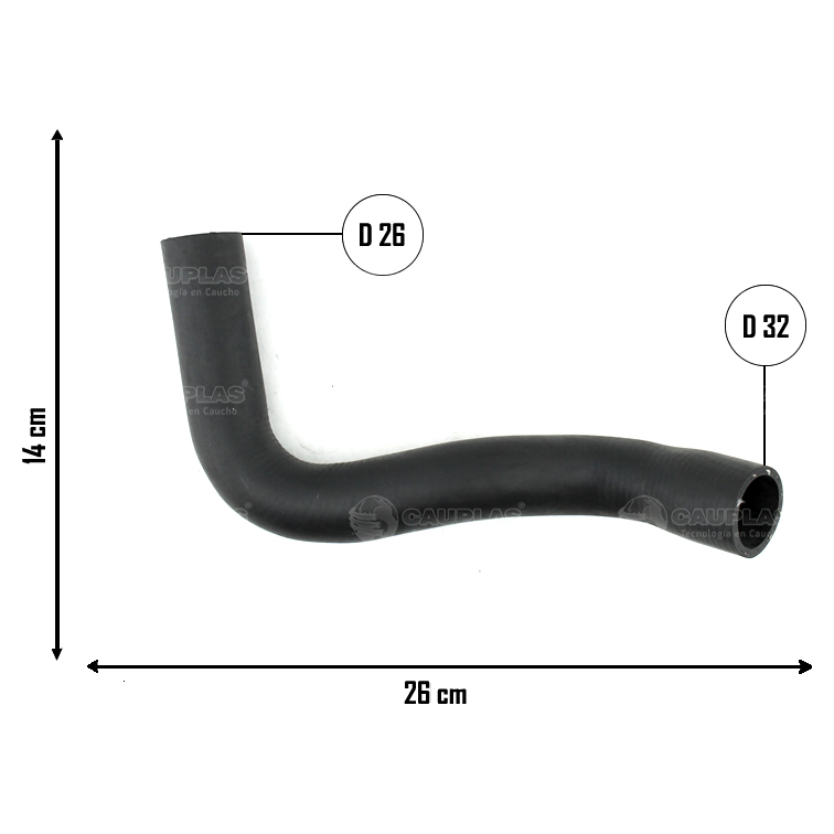 Mangueira do Radiador Superior para Citroen C3 - Cauplas - 9986