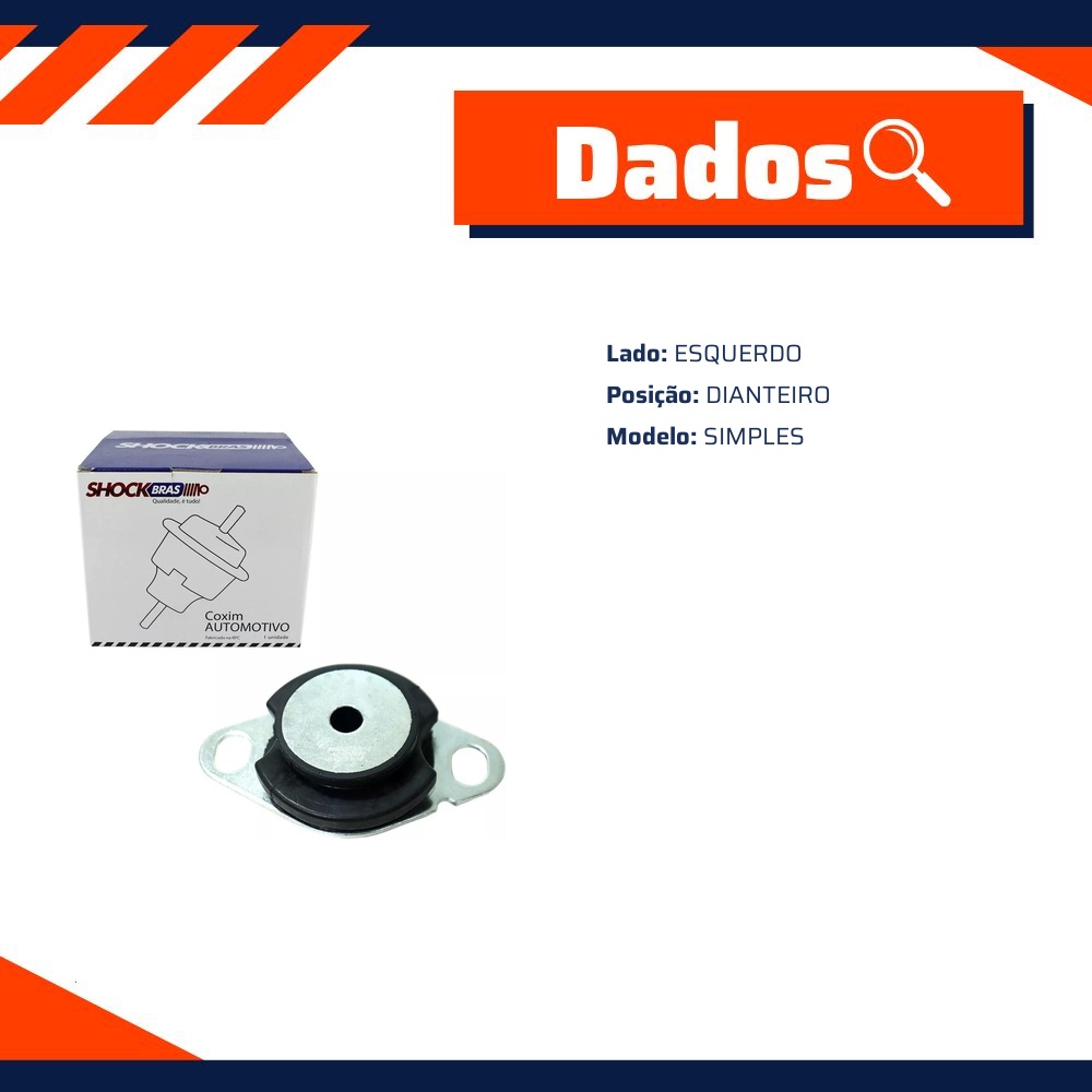 Coxim Dianteiro Esquerdo do Câmbio - ShockBras - ACX05020
