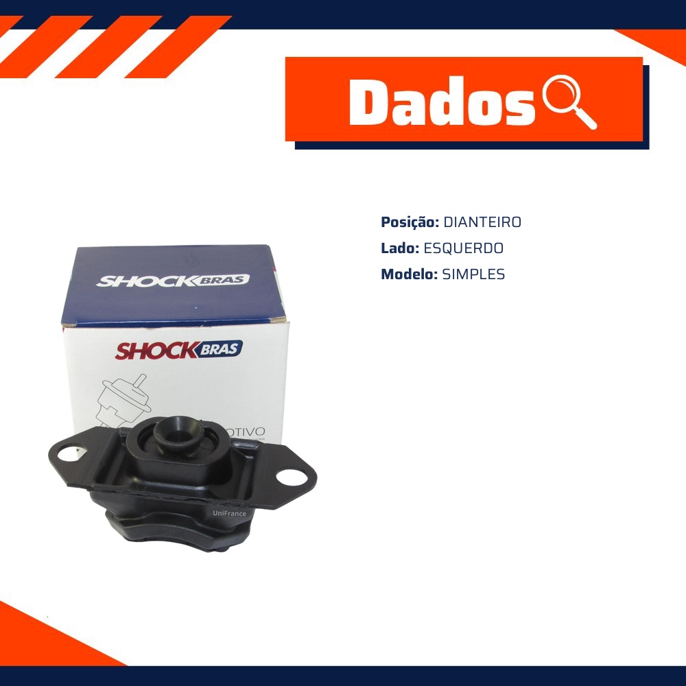 Coxim Dianteiro Esquerdo do Câmbio - ShockBras - ACX05027