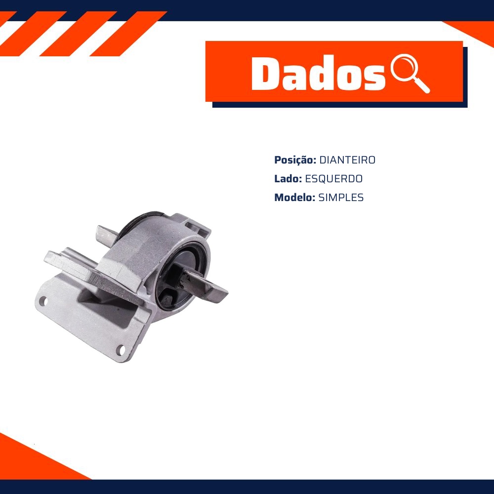 Coxim Dianteiro Esquerdo do Câmbio para Ford Fusion - ShockBras - ACX06025
