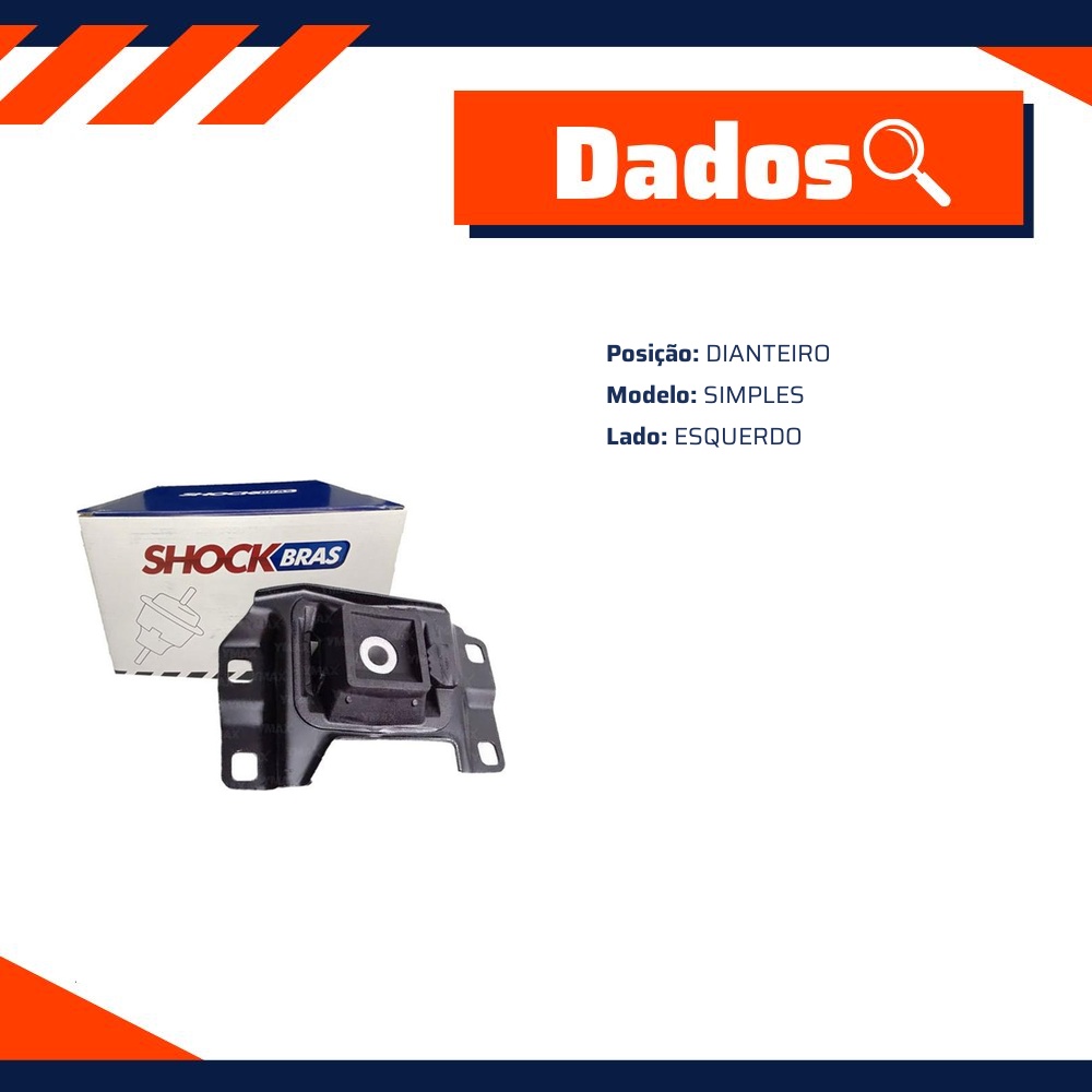 Coxim Dianteiro Esquerdo do Câmbio para Ford Focus e Focus Sedan - ShockBras - ACX06026