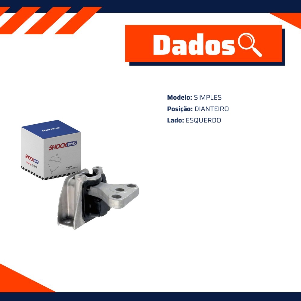 Coxim Dianteiro Esquerdo do Câmbio para Honda Civic e CR-V - ShockBras - ACX07004