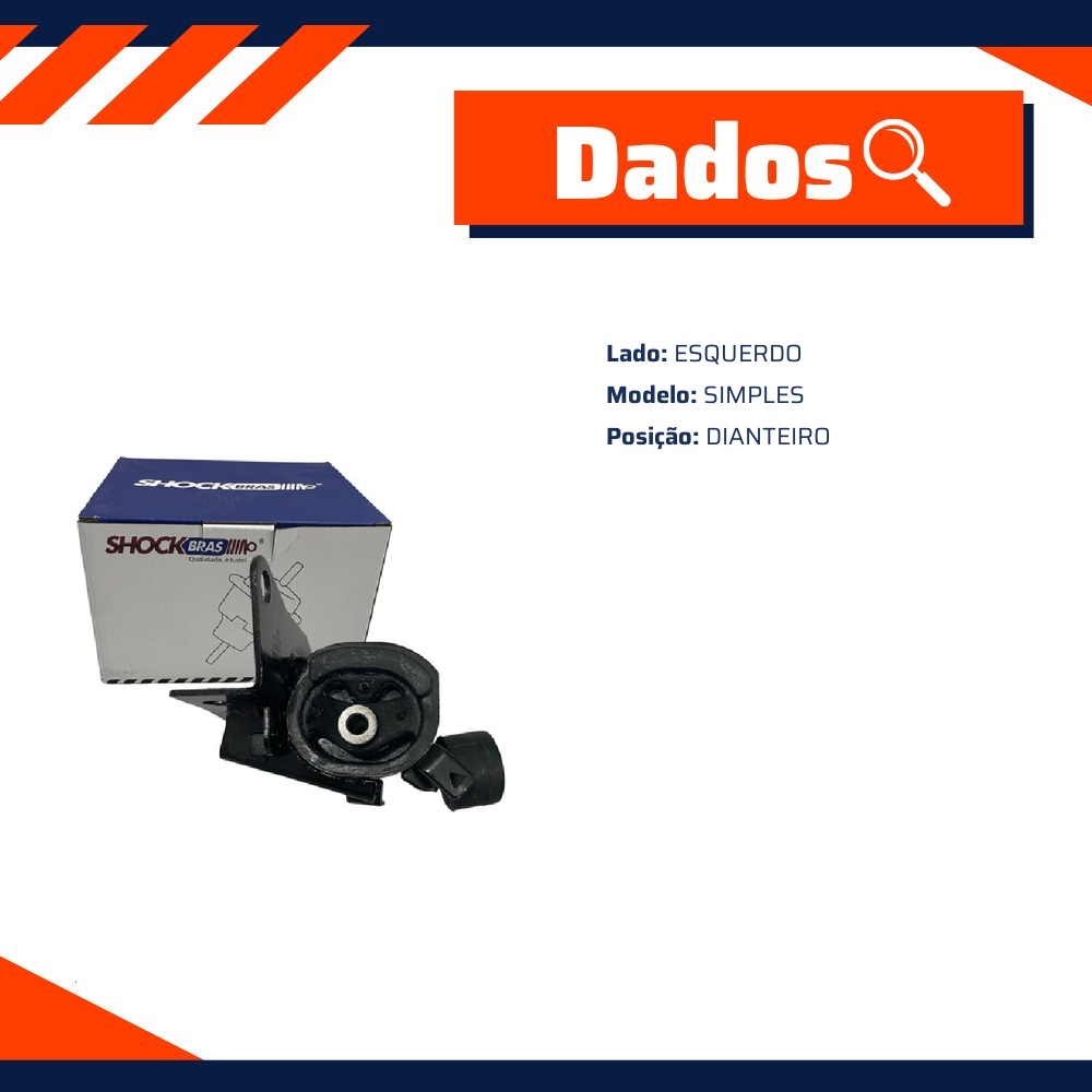 Coxim Dianteiro Esquerdo do Câmbio para Toyota Corolla e Fielder - ShockBras - ACX08002