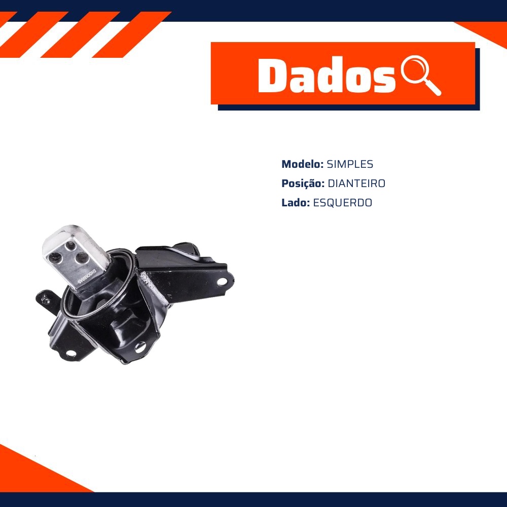 Coxim Dianteiro Esquerdo do Câmbio para KIA Cerato - ShockBras - ACX12003