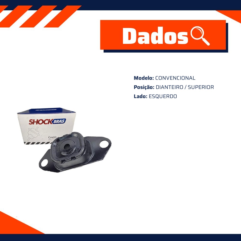 Coxim Dianteiro Superior Esquerdo do Câmbio para Nissan Tiida - ShockBras - ACX15031