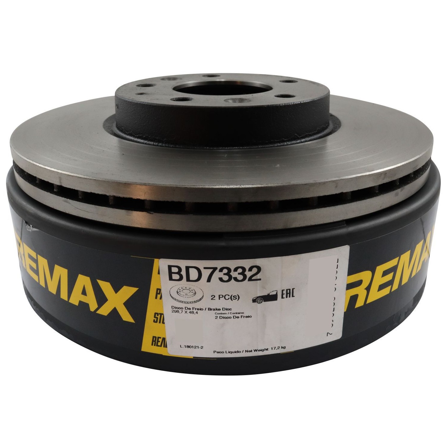 Par Disco de Freio Dianteiro Ventilado - Fremax - BD7332