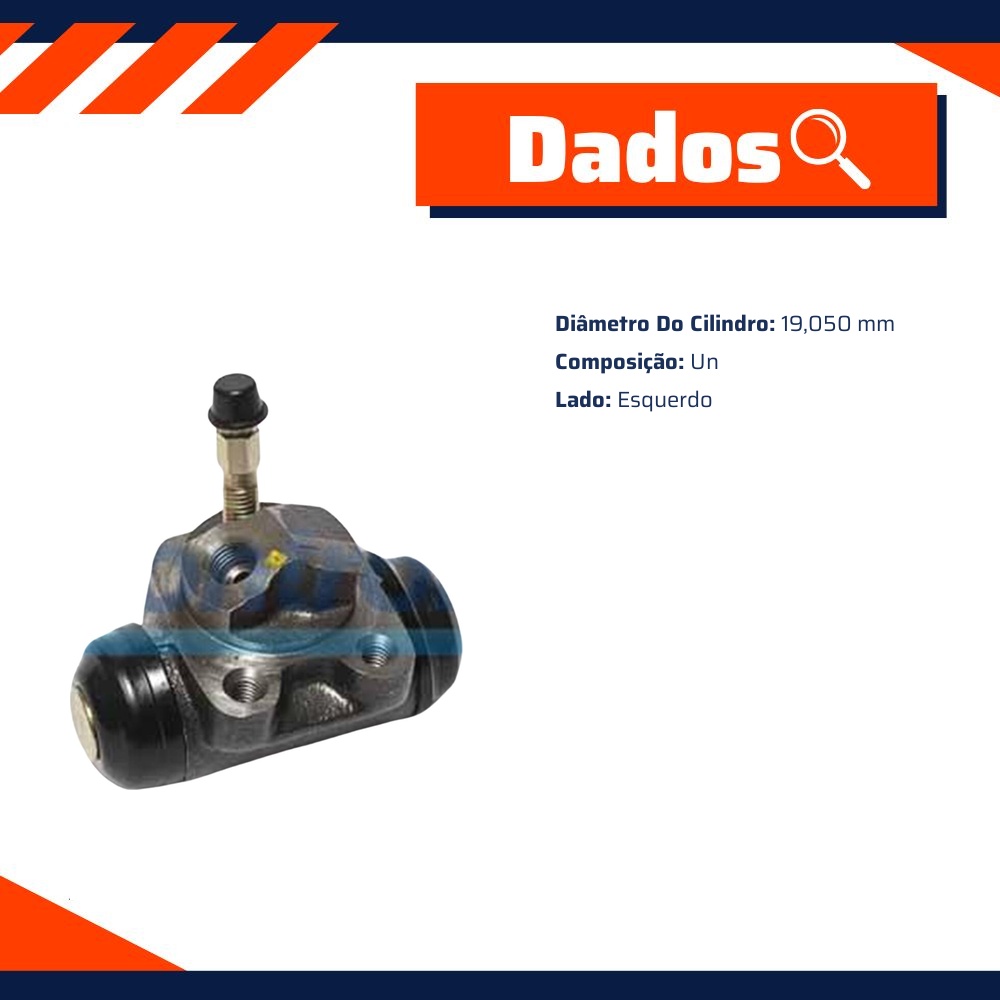 Cilindro da Roda Esquerda - Controil - C-3358