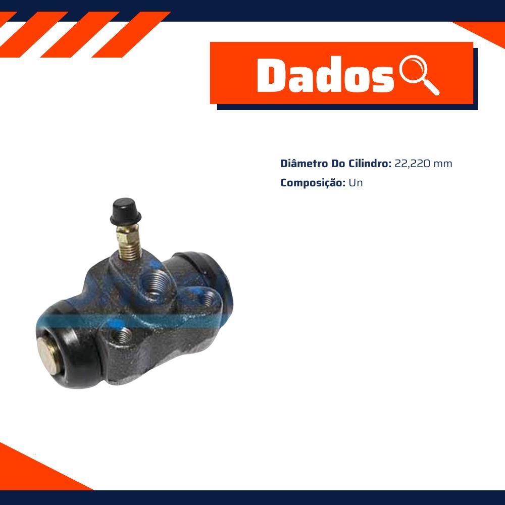 Cilindro de Roda para Chevrolet Chevette - Controil - C-3373