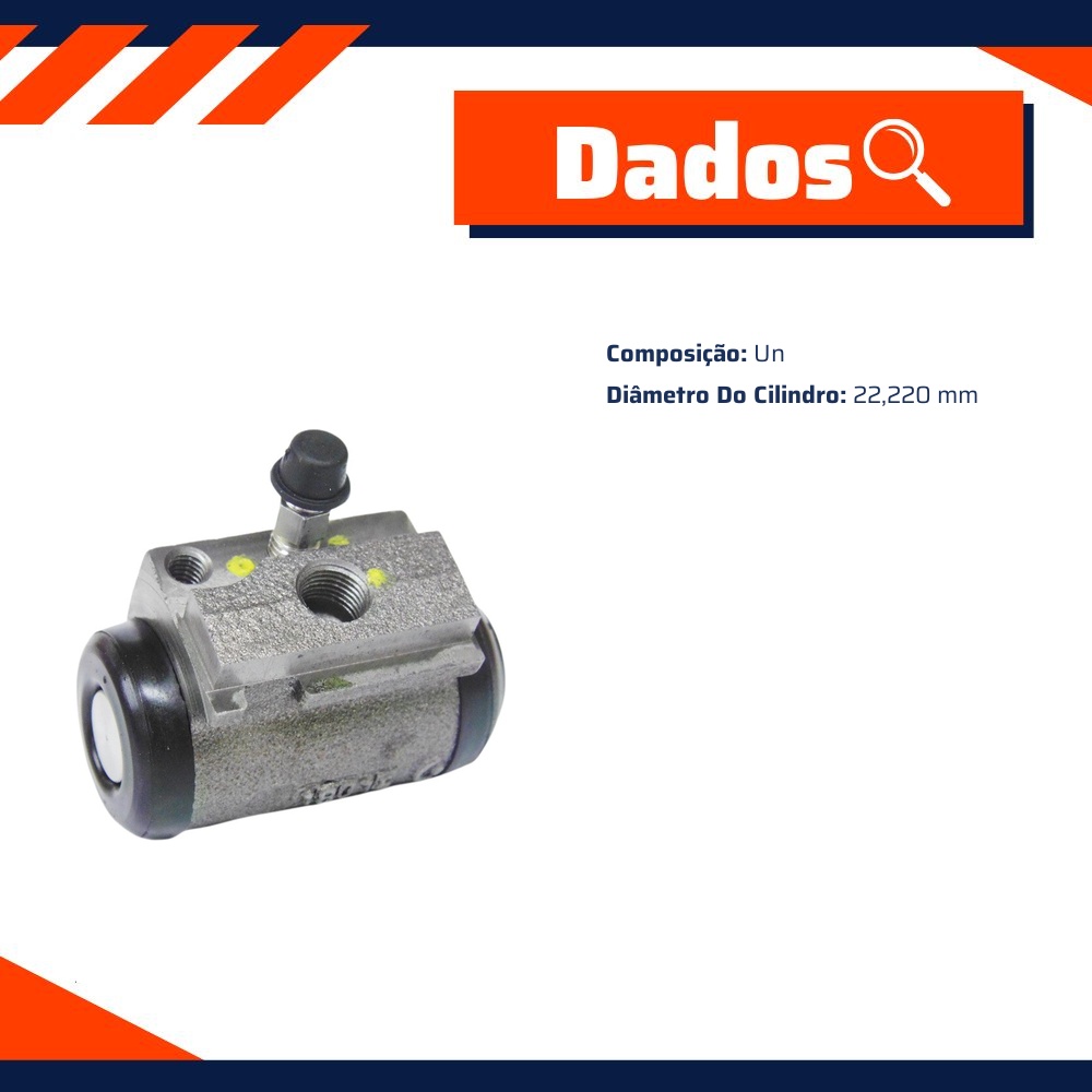 Cilindro de Roda para Citroen Aircross e C3 Picasso - Controil - C-3547