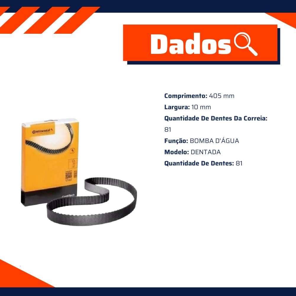 Correia Dentada Sincronizadora - Contitech - CT1185