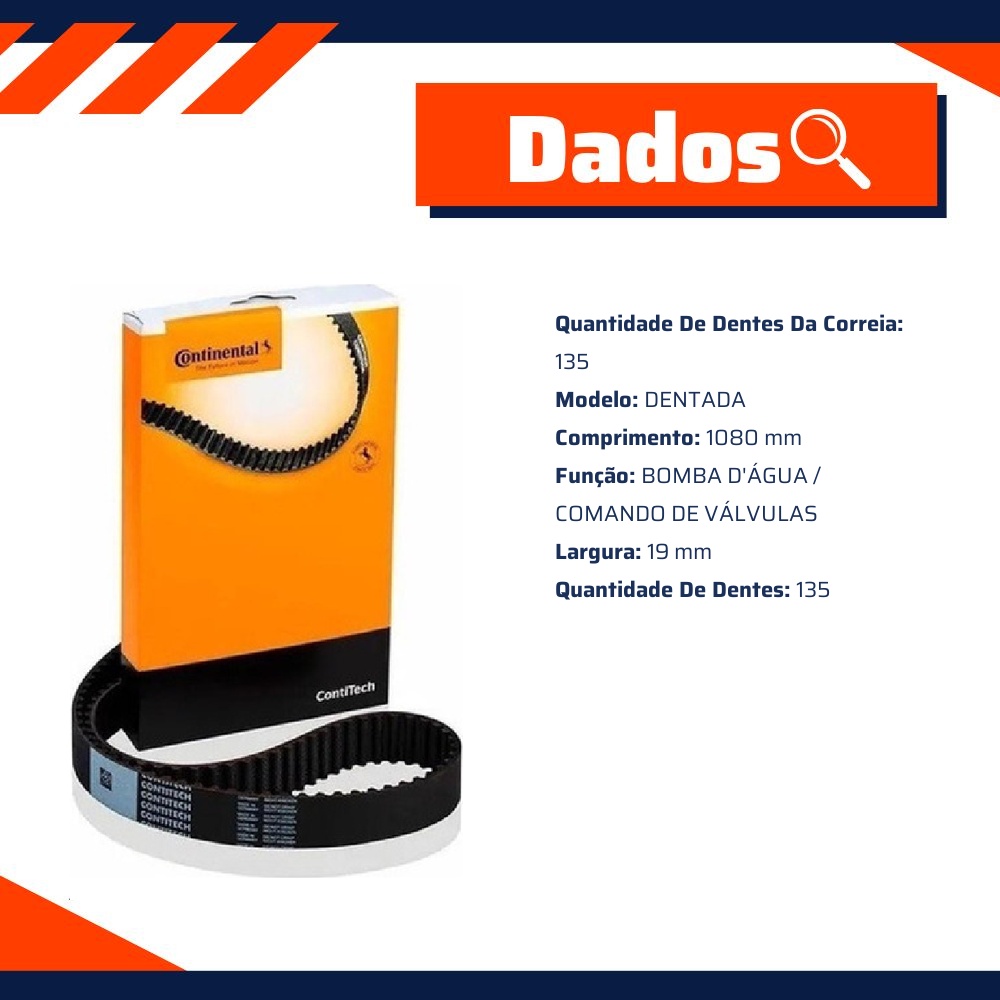 Correia Dentada Sincronizadora - Contitech - CT453